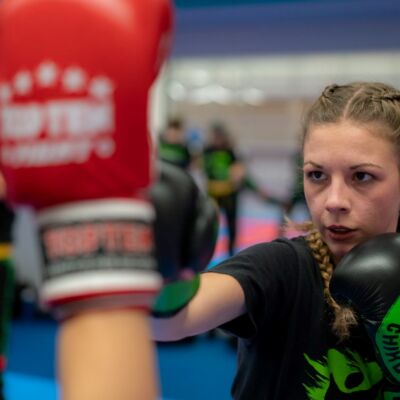Guertelpruefung 2019 Lisa van Betteraey Kickboxen Chikudo Martial Arts Sportcenter Lampert Liechtenstein